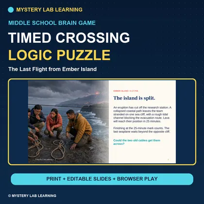 Timed Crossing Logic Puzzle cover