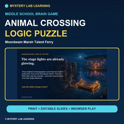 Animal River Crossing Logic Puzzle cover