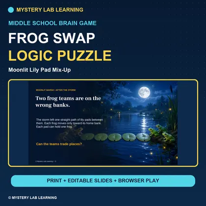 Frog Swap Logic Puzzle cover